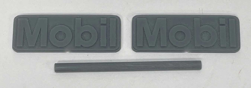 PREORDER Phoenix Precision Models S 32646 Mobil Gas Station Sign with Mast, Unpainted 3D Print