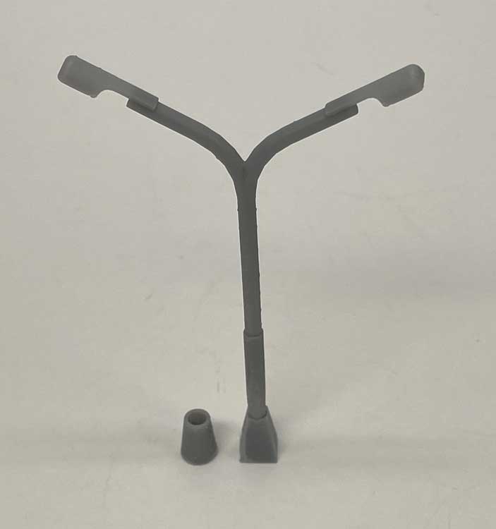PREORDER Phoenix Precision Models S 32675 Dual Parking Lot Lights with Bases, Unpainted 3D Print