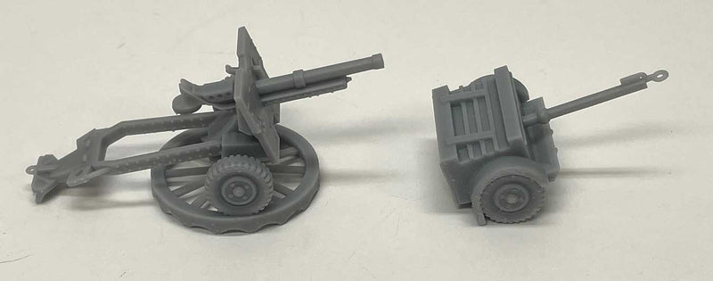 PREORDER Phoenix Precision Models S 32100 WWII Field Gun Monument with Ammo Cart, Unpainted 3D Print