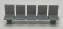 Phoenix Precision Models N 30698 Platform/Waiting Room Seats, Slit Back and Seat, Unpainted 3D Print (3)