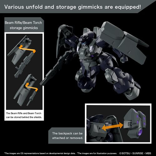 Mobile Suit Gundam: The Witch from Mercury Dilanza Sol High Grade 1:144 Scale Model Kit 2661362