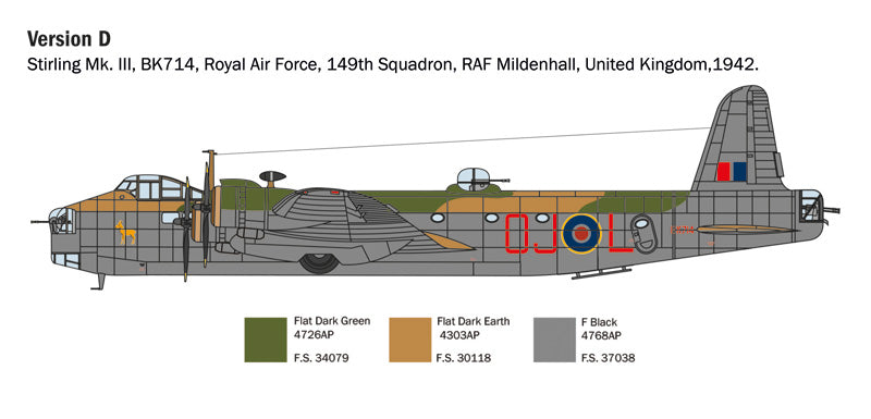 Italeri 1462 - SCALE 1 : 72 Stirling Mk. III