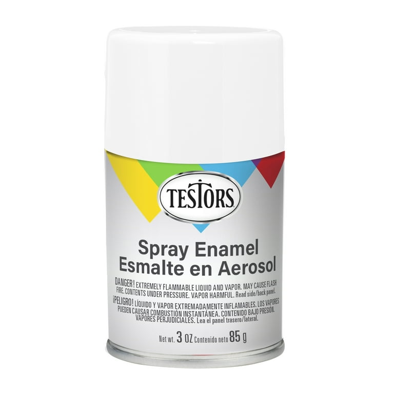 Rust-oleum 1258T Testors Enamel Spray, Flat White (3oz)