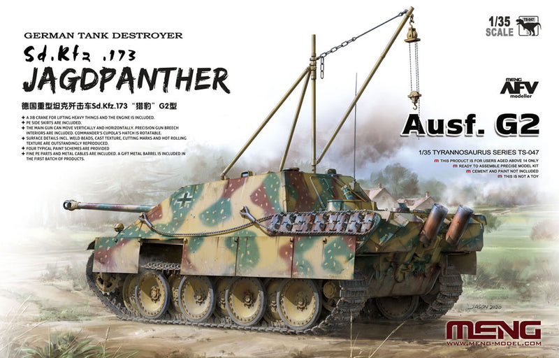 Meng-Model TS-047 GERMAN TANK DESTROYER Sd.Kfz.173 JAGDPANTHER Ausf. G2 1:35