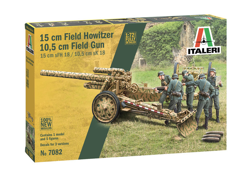 Italeri 7082 - SCALE 1 : 72 15 cm Field Howitzer / 10,5 cm Field Gun