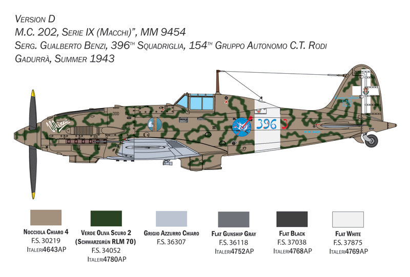 Italeri 2518 - SCALE 1 : 32 Macchi MC.202 Folgore