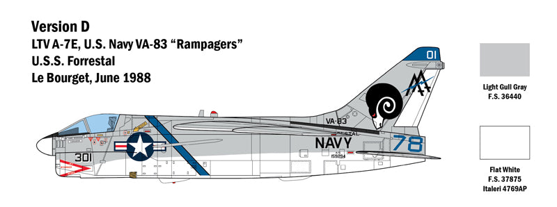 Italeri 2797 - SCALE 1 : 48 A-7E CORSAIR II