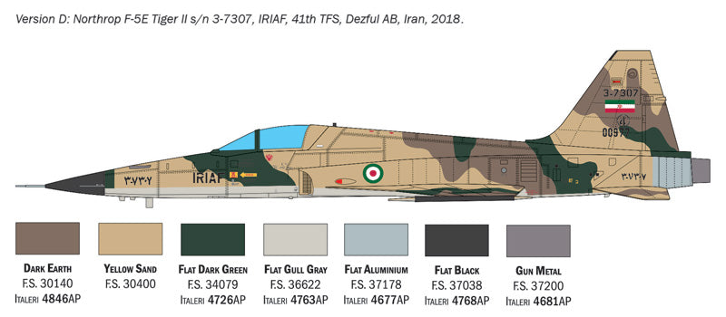 Italeri 2827 - SCALE 1 : 48 F-5E Tiger II