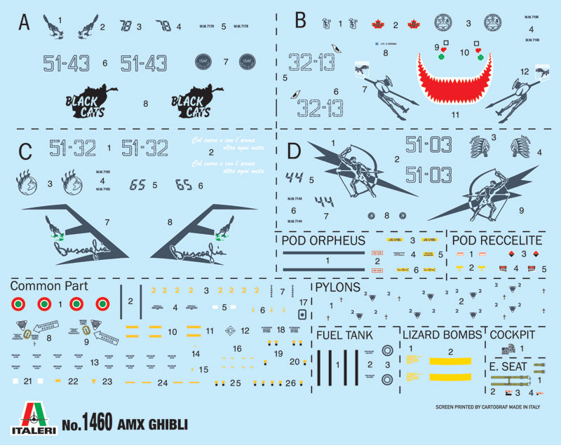 Italeri 1460 - SCALE 1 : 72 AMX Ghibli