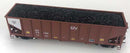 PREORDER Bowser HO 31541 Coal Load, Athearn 40' 3-Bay Ribbed-Side Hopper (2-Pack)