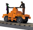 MTH RailKing O 30-5241 Operating Handcar, Halloween (Orange)
