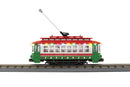 PREORDER MTH 30-5254 O Christmas Bump-n-Go Trolley w/LED Lights
