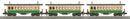 PREORDER MTH RailKing O 30-6453 Overton Passenger Car Set, Pennsylvania