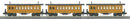 PREORDER MTH RailKing O 30-6454 Overton Passenger Car Set, Chesapeake & Ohio Richmond/Russell/Huntington (3-Pack)