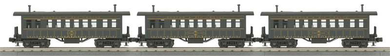 PREORDER MTH RailKing O 30-6455 Overton Passenger Car Set, Denver Rio Grande Grand Junction/Boulder/Fort Collins (3-Pack)