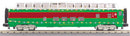 PREORDER MTH 30-68289 O Christmas 60Â’ Streamlined Full Length Vista Dome Car w/LED Lights