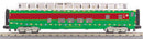 MTH 30-68289 O Christmas 60Â’ Streamlined Full Length Vista Dome Car w/LED Lights
