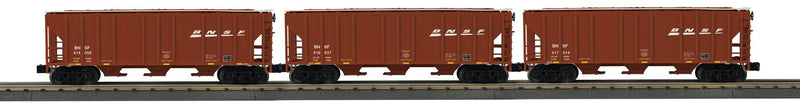 PREORDER MTH RailKing O 30-70160 PS-2 Discharge Hopper Car Set, Burlington Northern Santa Fe
