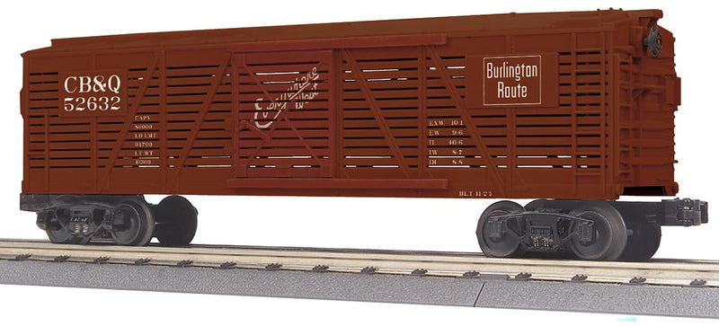 PREORDER MTH RailKing O 30-71278 Stock Car, Chicago Burlington & Quincy