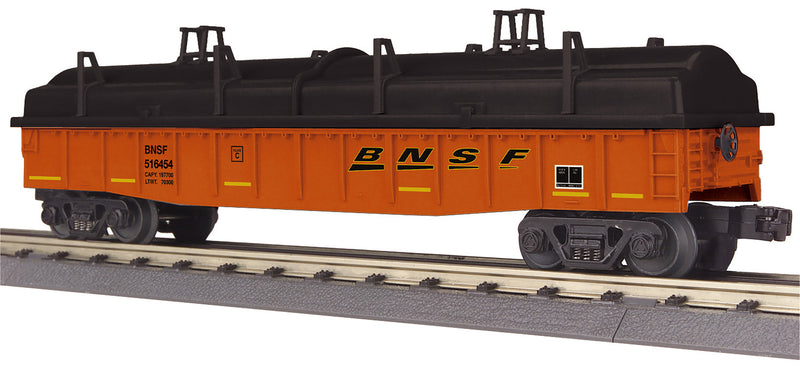 MTH RailKing O 30-72234 Gondola with Cover, Burlington Northern Santa Fe