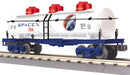 PREORDER MTH RailKing O 30-73664 3-Dome Tank Car, SpaceX