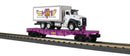 PREORDER MTH RailKing O 30-76963 Flat Car with 45th Anniversary Box Truck, MTH