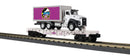 PREORDER MTH RailKing O 30-76964 Flat Car with Premier Logo Box Truck, MTH