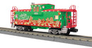 MTH 30-77412 O Christmas Extended Vision Caboose w/LED Lights