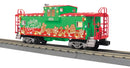 PREORDER MTH 30-77412 O Christmas Extended Vision Caboose w/LED Lights