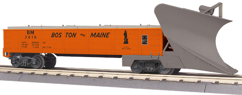 MTH RailKing O 30-79677 Heavy Duty Snowplow, Boston and Maine