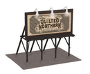 MTH RailKing O 30-90745 Lighted Billboard, Quilted Northern