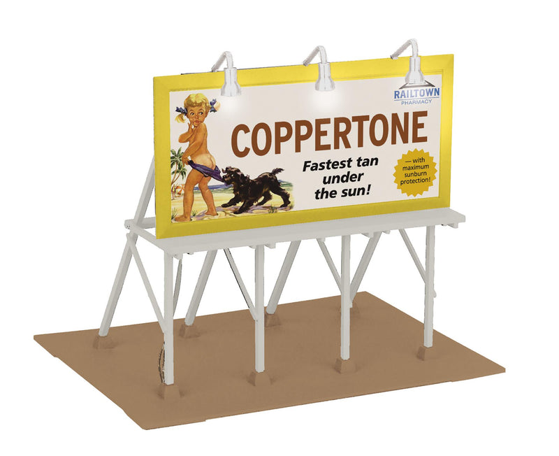 PREORDER MTH RailKing O 30-90748 Lighted Billboard, Railtown Pharmacy