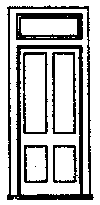 Grandt Line HO HO-58 Doors, With Frame & Transom, DRGW Station Style (3)