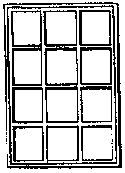 Grandt Line HO HO-77 Window, Single-Sash, 12-Pane, Scale 72 x 103" 183 x 262cm (4)