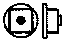 Grandt Line HO 5099 Nut-Bolt-Washer (Plastic), 3" Nut with 4-1/2" Flat Steel Washer (100)
