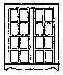 Grandt Line HO 5160 Windows, Queen Anne Style Double Hung Paired Window 5'6" x 6'6" (3)
