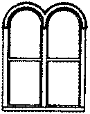 Grandt Line HO 5212 Windows, Double Round-Top (4)