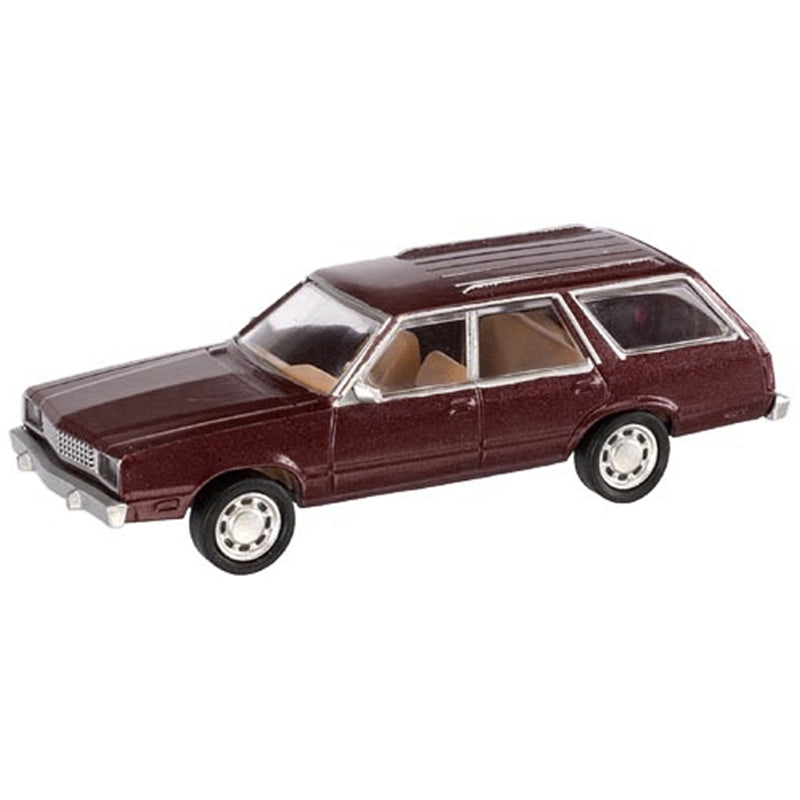 Atlas 30000151 1978 Ford(R) Fairmont Station Wagon - Assembled -- Metallic Dark Cordovan, HO