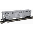 PREORDER Atlas 3002172 Pullman-Standard PS2-CD 4427 High-Side Covered Hopper - 2-Rail - Premier -- Stetson Chemicals TLDX (gray, black), O
