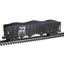 PREORDER Atlas 3001283 4-Bay Coal Hopper - 3-Rail - Ready to Run - Premier -- Burlington Northern (black, white), O