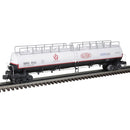 PREORDER Atlas 3002291 20,000-Gallon 4-Compartment Tank Car - 2-Rail - Ready to Run - Premier -- Dupont (Transcaer Training, white, black, red), O