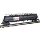 PREORDER Atlas 3002294 20,000-Gallon 4-Compartment Tank Car - 2-Rail - Ready to Run - Premier -- Olympic Coatings (black, white, red), O