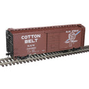 PREORDER Atlas 3002334 40' PS-1 Boxcar with 7' Door - 2-Rail - Ready to Run - Premier -- Cotton Belt SSW (Boxcar Red, white, blue), O