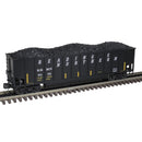 PREORDER Atlas 3002386 Coalporter Coal Gondola - 2-Rail - Ready to Run - Premier -- Reading & Northern (black, yellow), O