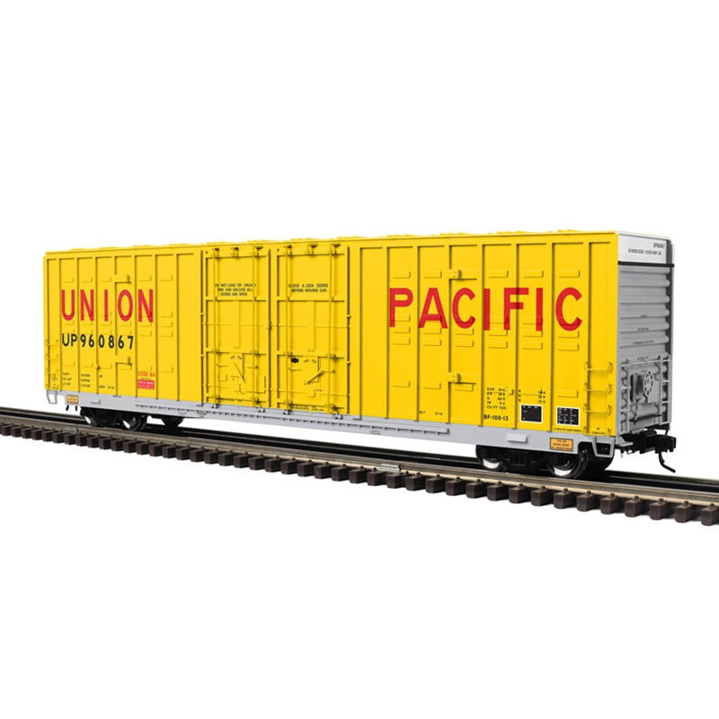 PREORDER Atlas 3001450 Berwick 60' Hy-Cube Boxcar - 3-Rail - Ready to Run - Master(R) -- Union Pacific (yellow, red, silver, large lettering), O