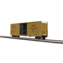 PREORDER Atlas 3002640 Gunderson 50' High-Cube Boxcar - 2-Rail - Ready to Run - Premier -- TTX (As-Delivered, yellow, black, Patched Red Logo), O