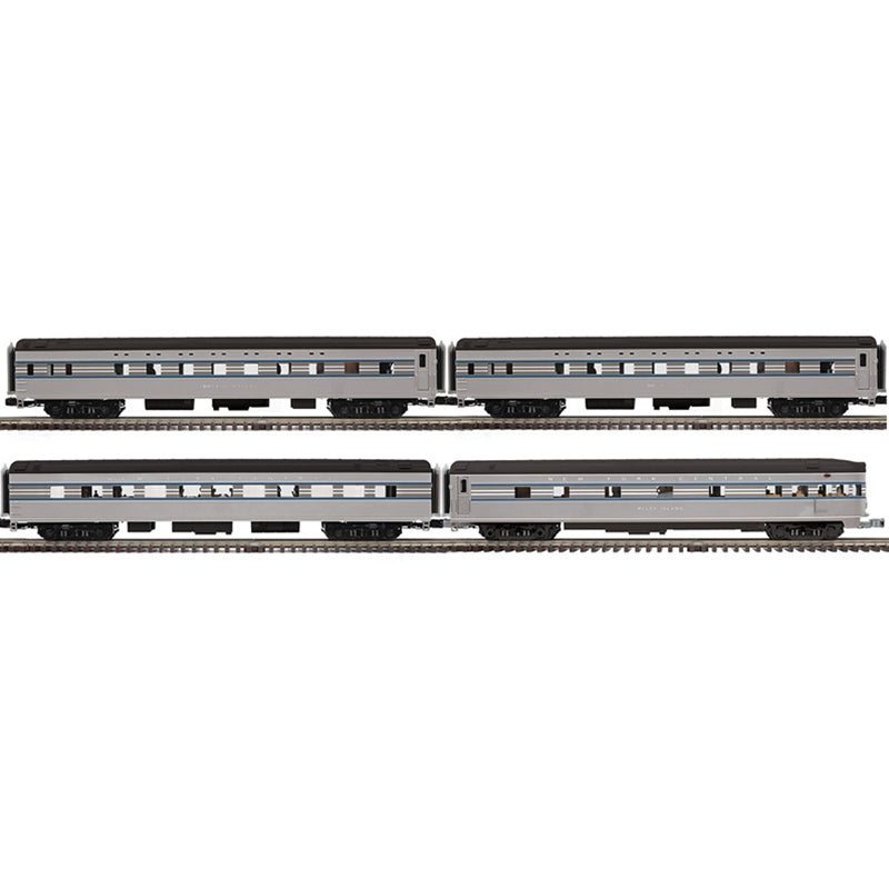 PREORDER Atlas 3001657 70' 2 Sleeper, Diner, Observation Set - 3-Rail - Ready to Run -- New York Central (1938 Scheme, 2-Tone Gray, blue), O