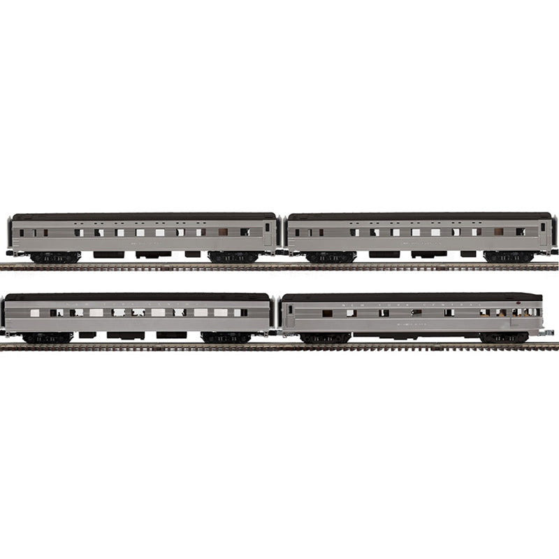 PREORDER Atlas 3001659 70' 2 Sleeper, Diner, Observation Set - 3-Rail - Ready to Run -- New York Central (1940 Scheme, 2-Tone Gray), O