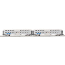 PREORDER Atlas 3001669 70Õ Fluted-Side Bi-Level Gallery Coach 2-Pack3-Rail -  Ready to Run - Premier -- Metra/BNSF