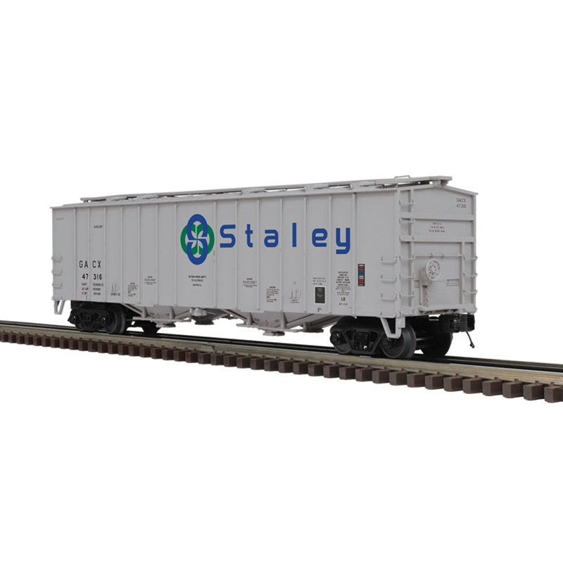 PREORDER Atlas O 3002785 50' Airslide Covered Hopper, 2-Rail, Premier, Staley GACX